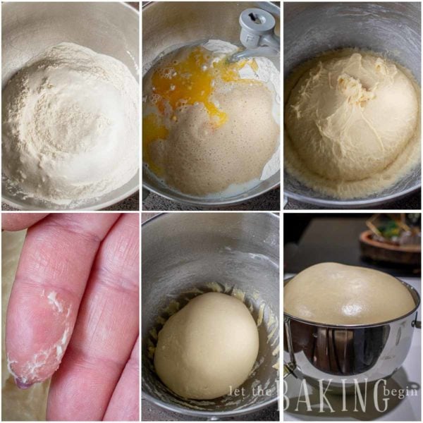 Step by step photos to making the donut dough.
