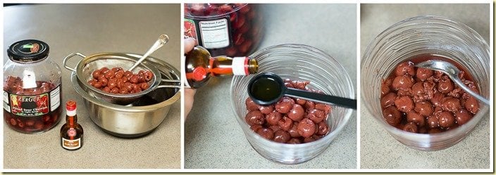 How to make the boozy cherries. 