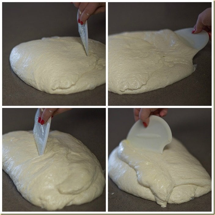 How to knead the bread dough and allow to rise for additional 30 minutes.