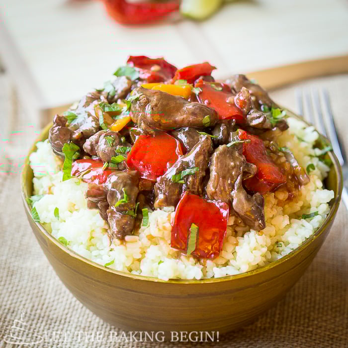 Spicy Slow Cooker Beef & Bell Pepper Let the Baking Begin!