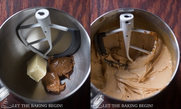How to make the dulce de leceh buttercream filling. 