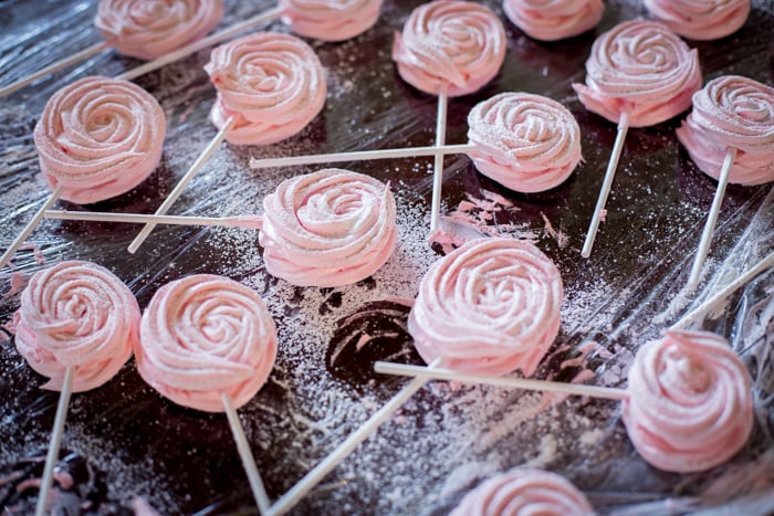 Strawberry Marshmallow -naturally gluten free, light and airy these little confections are perfect for parties 