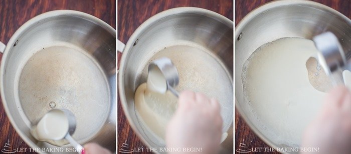 How to cook crepes in a skillet.