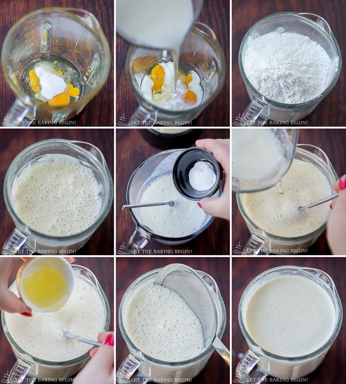 How to make crepe batter with buttermilk. 