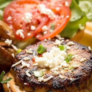 Chicken Feta Burger, homemade, delicious , and incredibly easy to make! by @Letthebakingbgn | LetTheBakingBeginBlog.com_-3