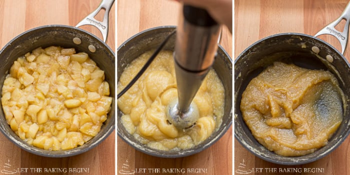 How to prepare the apple butter for this simple apple butter cake. 