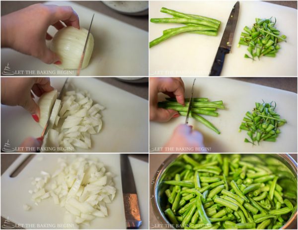 Another great green beans recipe with onions and a creamy garlic Parmesan sauce. 