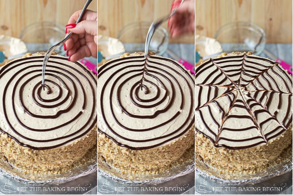 How to decorate the chocolate cake with chocolate drizzle. 