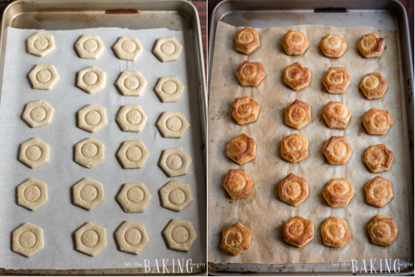 How to make the puff pastry shells for this simple mini cherry pies recipe.