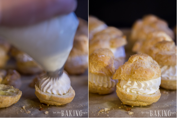 How to make chantilly cream filling for this classic cream puff recipe.