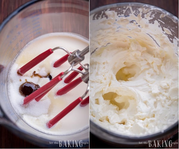 How to combine ingredients to whip up vanilla whipped cream.