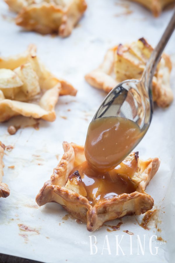 Apple Pie Bites - bite sized cinnamon apple dessert, that can be topped with caramel and ice cream just like the real deal | Let the Baking Begin!