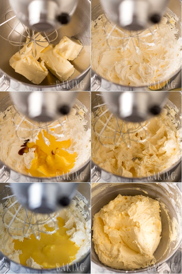 How to make the homemade custard buttercream with a blender. 