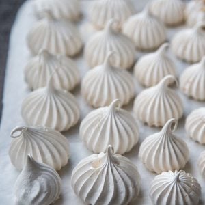 Meringue Cookies - Light and airy these cookies can be served as a light little dessert, or built into so many other cakes and desserts. Follow the simple photo step by step instructions to learn how! | By Let the Baking Begin!
