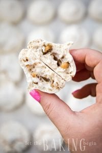Hazelnut Meringue - Light, crispy and full of hazelnut flavor this meringue is perfect with a cup of tea or as part of a cake | Let the Baking Begin!