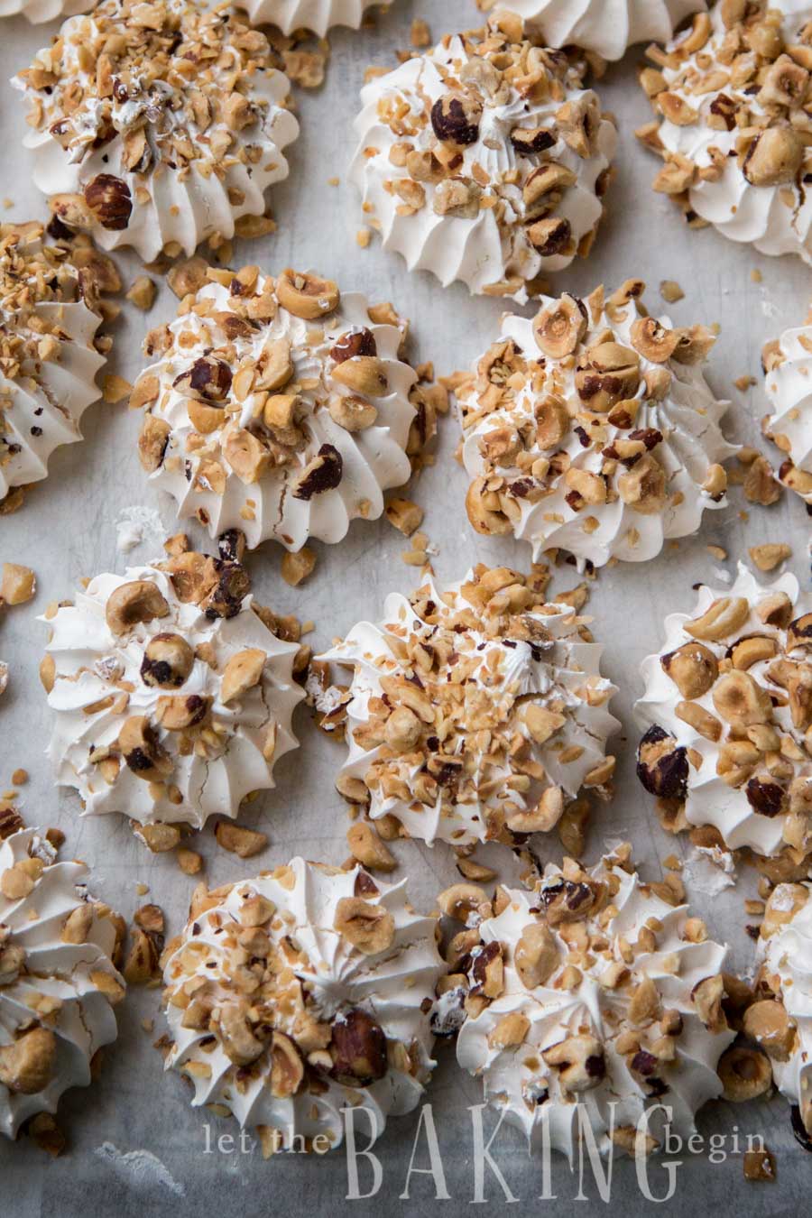 Hazelnut Meringue Bomb - Combination of Crunchy Hazelnut Meringue and Dulce De Leche Custard Buttercream creates an explosion of flavor, that is going to be a memorable dessert experience. Believe me! | By Let the Baking Begin!