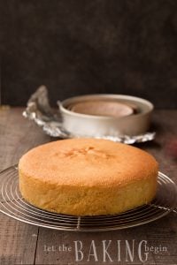 Simple Yellow Sponge Cake - foolproof recipe for a fluffy, delicious yellow cake that can be used for cakes and cupcakes | by Let the Baking Begin!