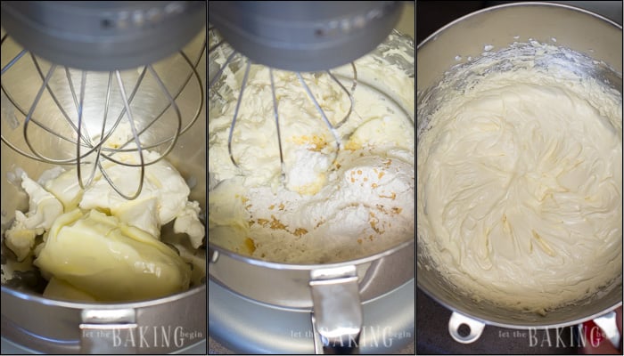 How to make creamy sour cream frosting with a mixer. 