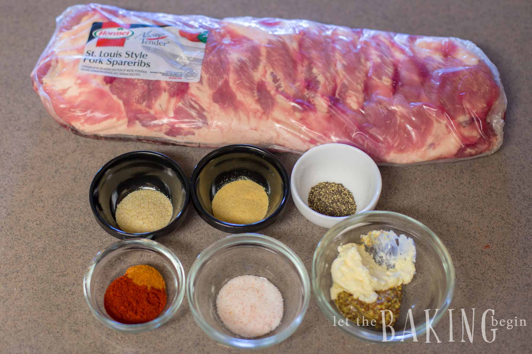 Shot of ingredients for Instant Pot ribs