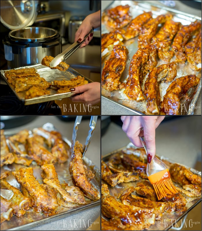 Visual step by step directions for Instant Pot ribs
