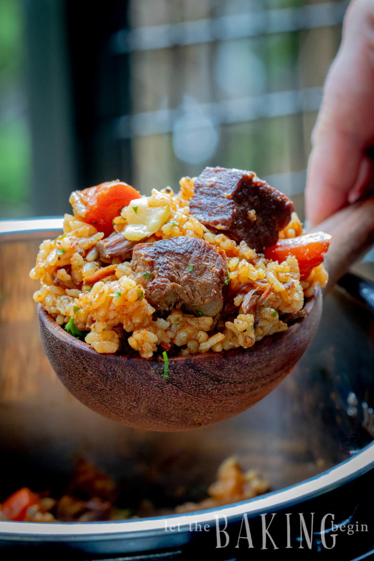 Instant Pot Beef Rice Pilaf (Plov) Let the Baking Begin!