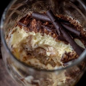 Tiramisu Recipe - no bake dessert with fluffy and creamy Sabayon based Tiramisu cream and coffee soaked ladyfingers. #nobakedessert #tiramisu #cake #individualdessert