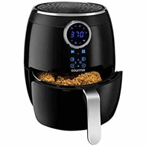 Air fryer is a compact countertop convection oven that due to the small cooking space, lots of heat and a good fan to circulate the heat allows to crisp or brown up the foods better than any regular convection oven.