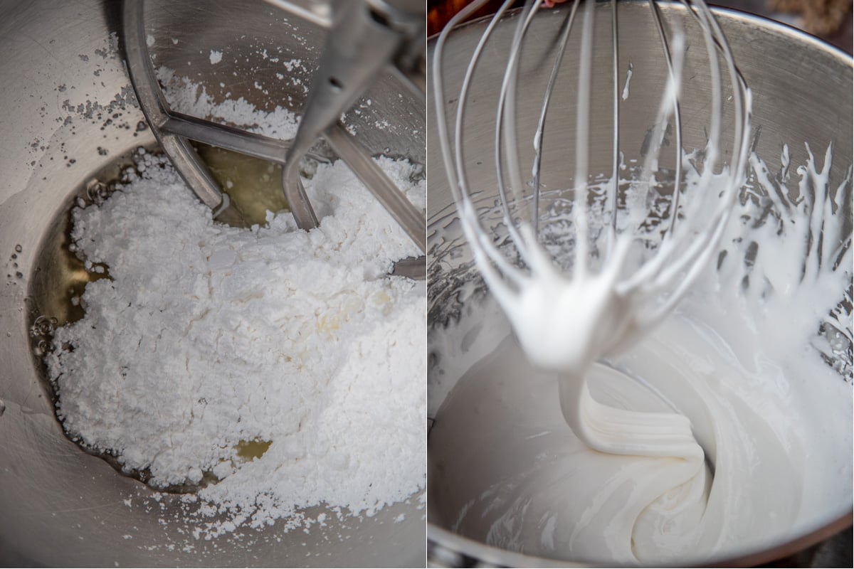 Glaseado de azúcar en polvo o glaseado real es el mejor tipo de glaseado para cubrir los Hot Cross Buns. 