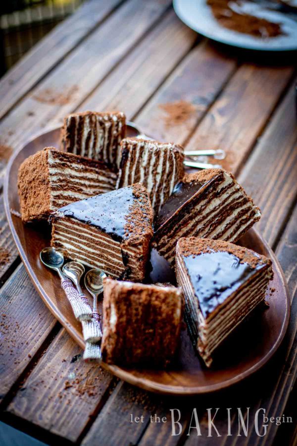 The best chocolate cake - slices of cake that show layers of chocolate and buttercream icing. 