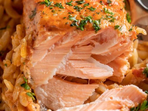 Baked-Salmon-Orzo-Casserole-