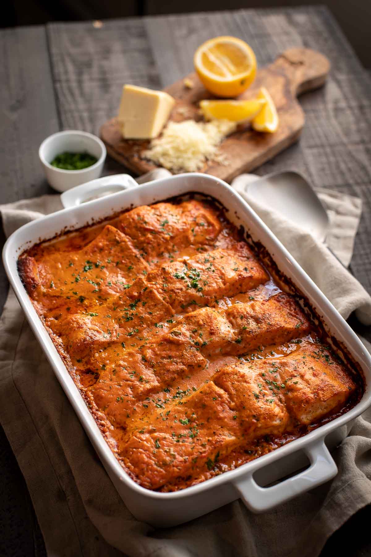 Roasted Salmon Pasta Casserole Let the Baking Begin!