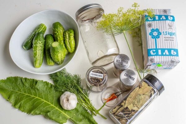 Dill pickle recipe ingredients