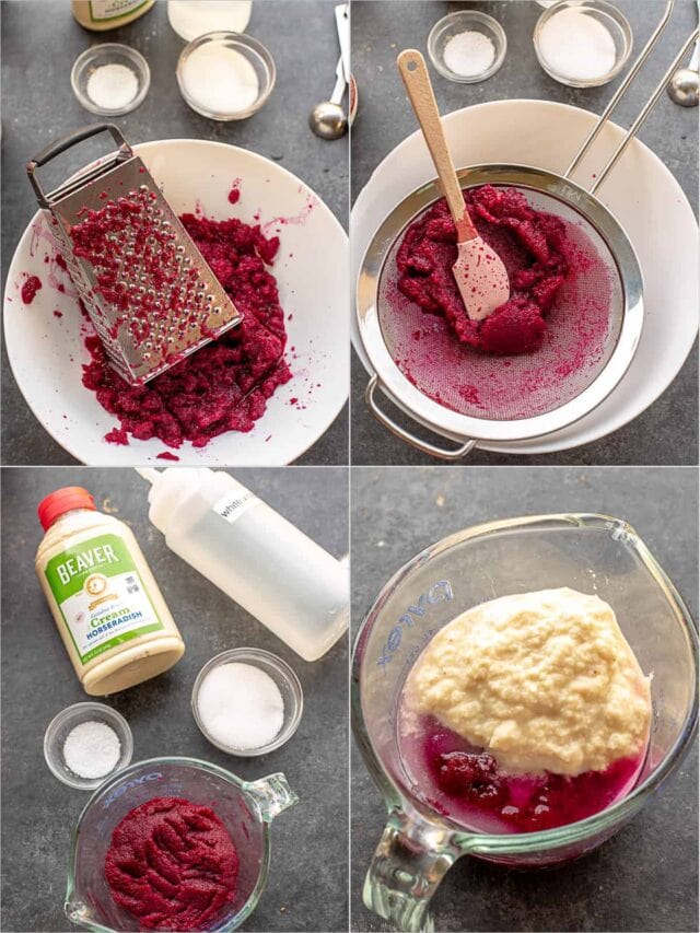 Beet Horseradish Recipe (Cwikla) - Fresh Root or 10-Minute Shortcut